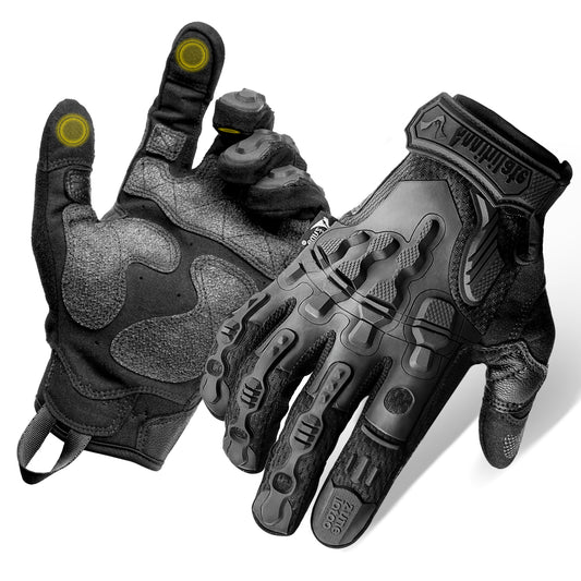 ZUNE LOTOO Touchscreen Tactical Gloves Men with Kevlar-Lined & TPR Impact Protection for Motorcycle Paintball Airsoft Range Riding