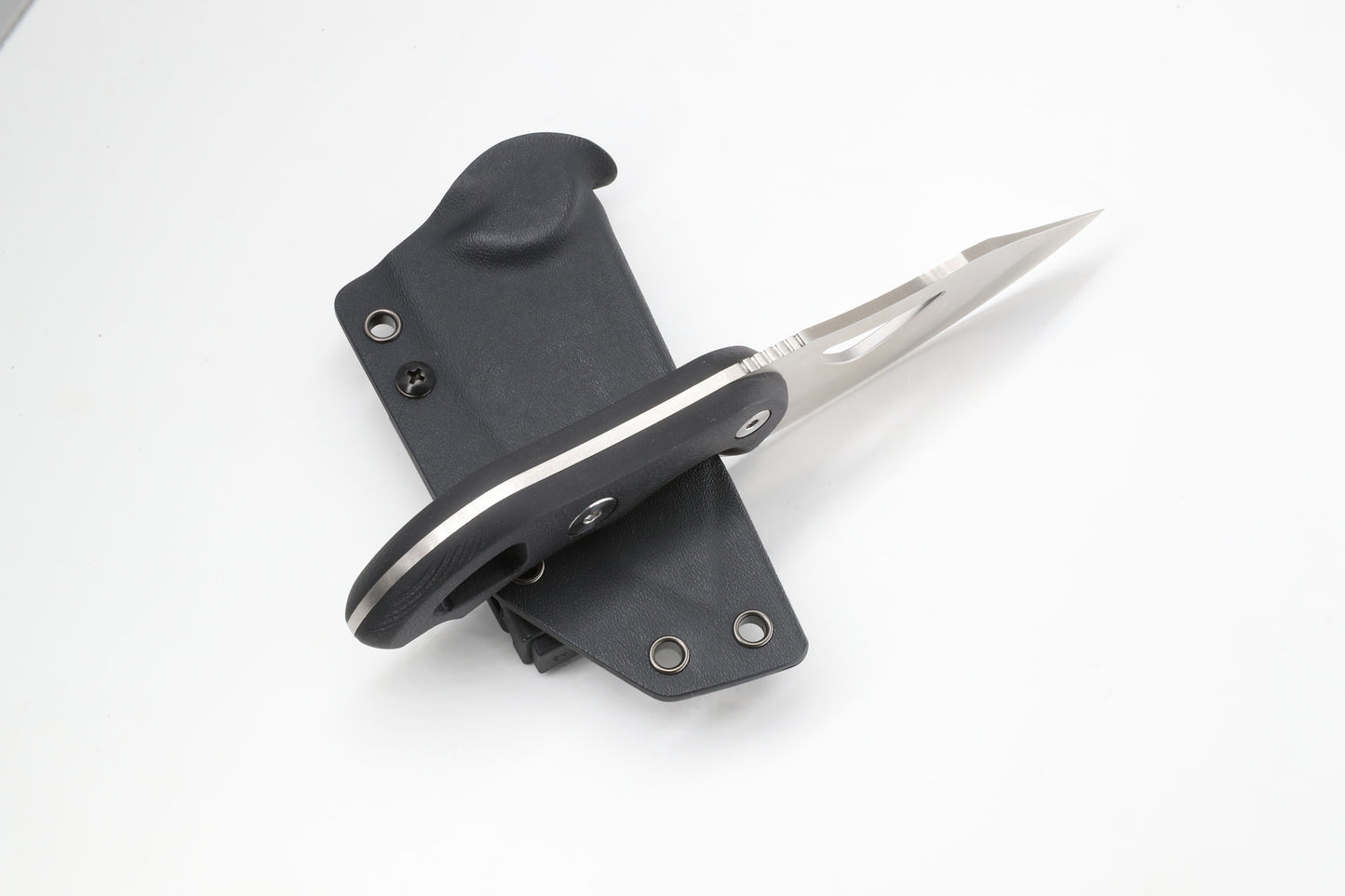 Zune Lotoo ZA-S002D2 Tactical Fixed Blade Knife - D2 Steel Full Tang Survival Knife with Kydex Sheath