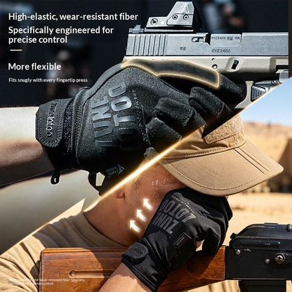 Zunelotoo Ultra-Thin Tactical Gloves Men Outdoor Cycling  Full-Finger Breathable Touchscreen-Compatible Palm Non-Slip