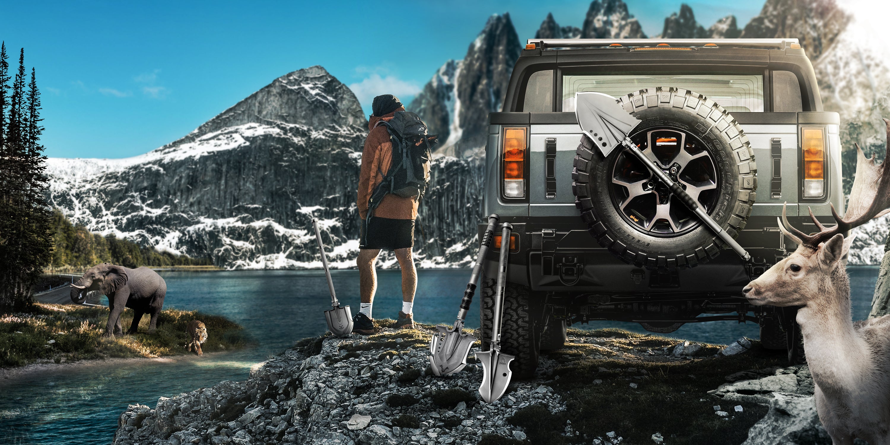 Zune Lotoo Tactical Survival Gear and Folding Shovels