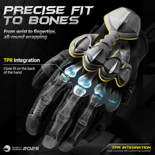 Latest Exclusive Design Tactical Gloves for Outdoor Use Men's Motorcycle Riding-Touch Screen Compatible & Wear-Resistant