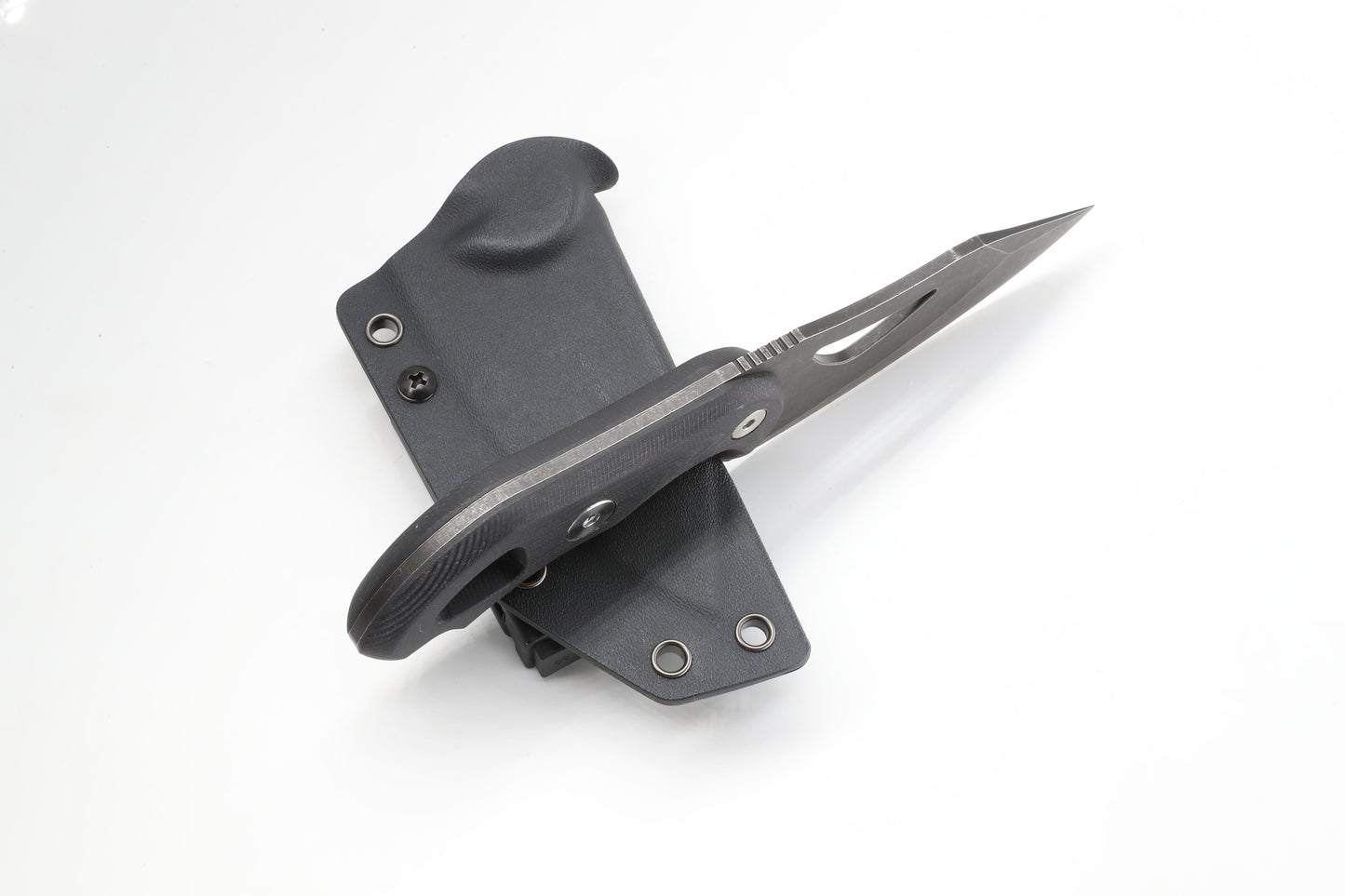 Zune Lotoo ZA-S002D2 Tactical Fixed Blade Knife - D2 Steel Full Tang Survival Knife with Kydex Sheath