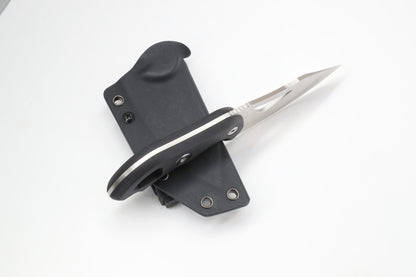 Zune Lotoo ZA-S002D2 Tactical Fixed Blade Knife - D2 Steel Full Tang Survival Knife with Kydex Sheath