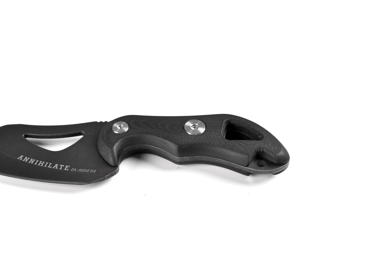 Zune Lotoo ZA-S002D2 Tactical Fixed Blade Knife - D2 Steel Full Tang Survival Knife with Kydex Sheath