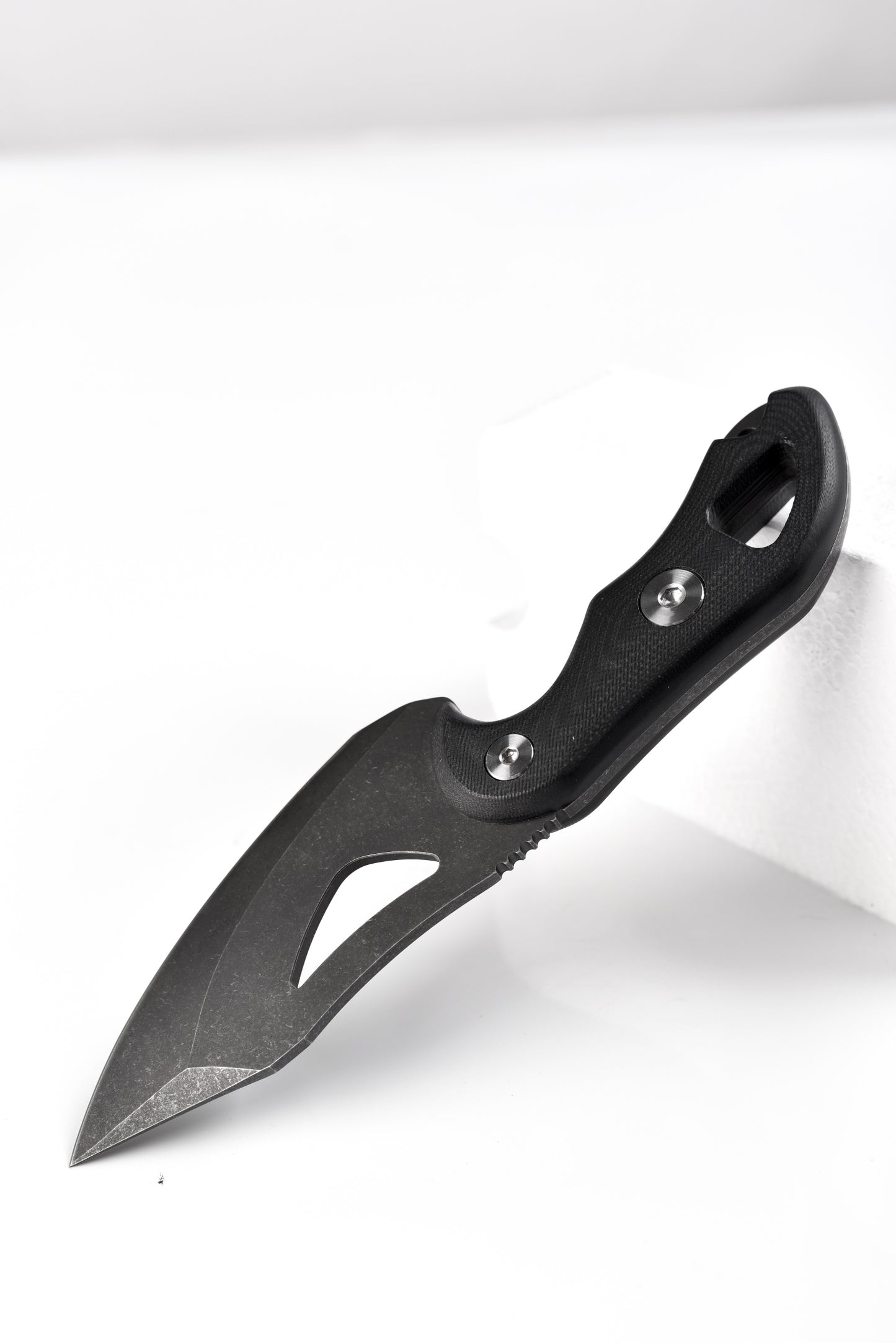 Zune Lotoo ZA-S002D2 Tactical Fixed Blade Knife - D2 Steel Full Tang Survival Knife with Kydex Sheath