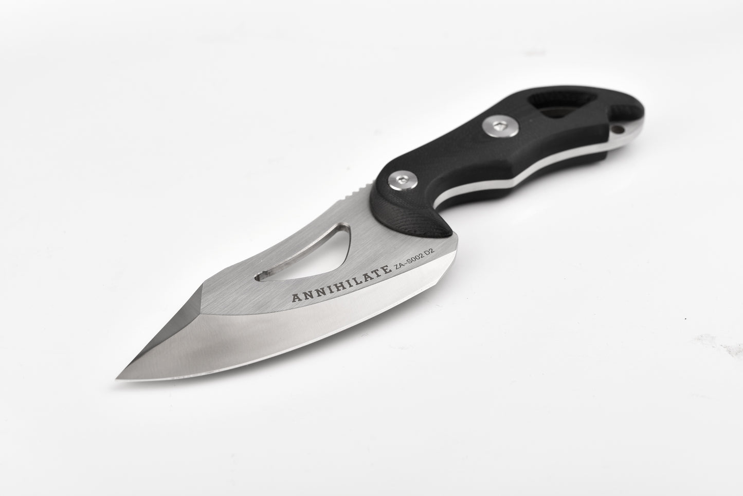 Zune Lotoo ZA-S002D2 Tactical Fixed Blade Knife - D2 Steel Full Tang Survival Knife with Kydex Sheath