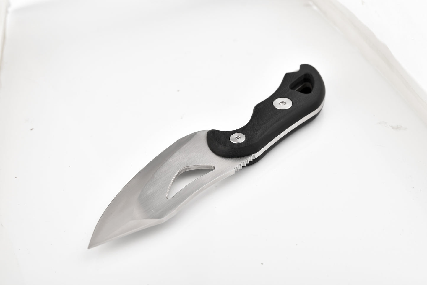 Zune Lotoo ZA-S002D2 Tactical Fixed Blade Knife - D2 Steel Full Tang Survival Knife with Kydex Sheath