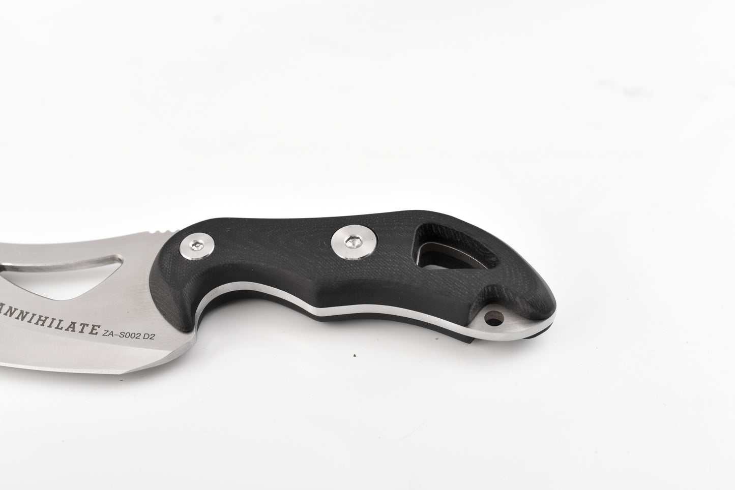 Zune Lotoo ZA-S002D2 Tactical Fixed Blade Knife - D2 Steel Full Tang Survival Knife with Kydex Sheath