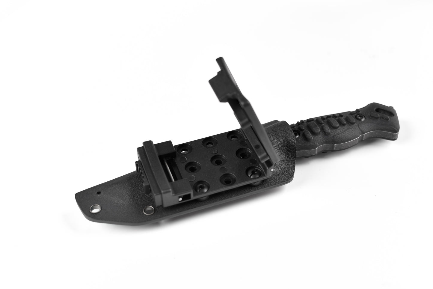 Zune Lotoo ZA-S002D2 Tactical Fixed Blade Knife - D2 Steel Full Tang Survival Knife with Kydex Sheath
