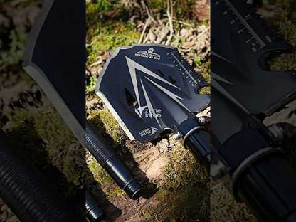 ZS-2  Zune Lotoo Tactical Shovel Survival Tool, 18 in 1 Small Camping Shovel