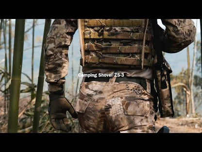 ZS-3 Zune Lotoo Tactical Shovel Survival Multitool, Military Portable Folding Camping Shovel