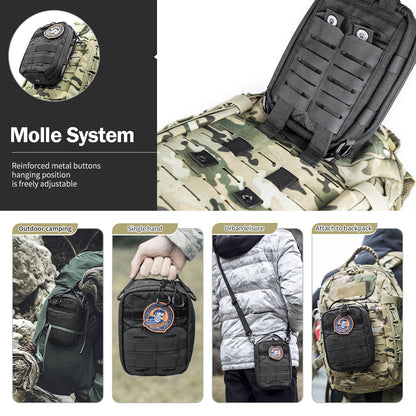 Tactical Compact Molle Pouch, Handmade EDC Utility Bag