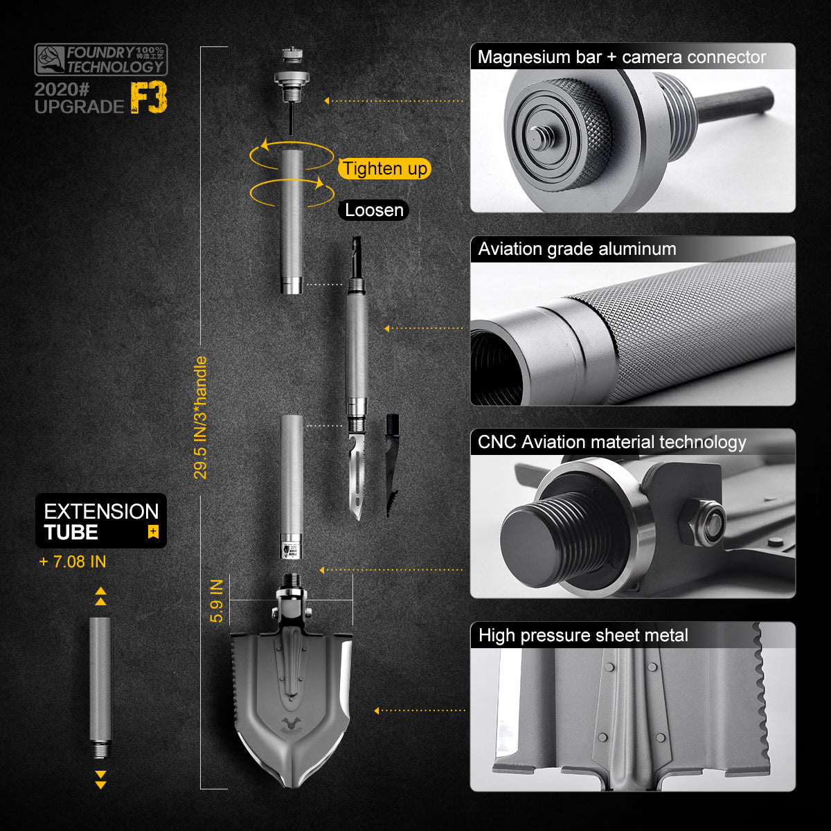 Survival Shovel丨Functional Shovel丨Best Shovel